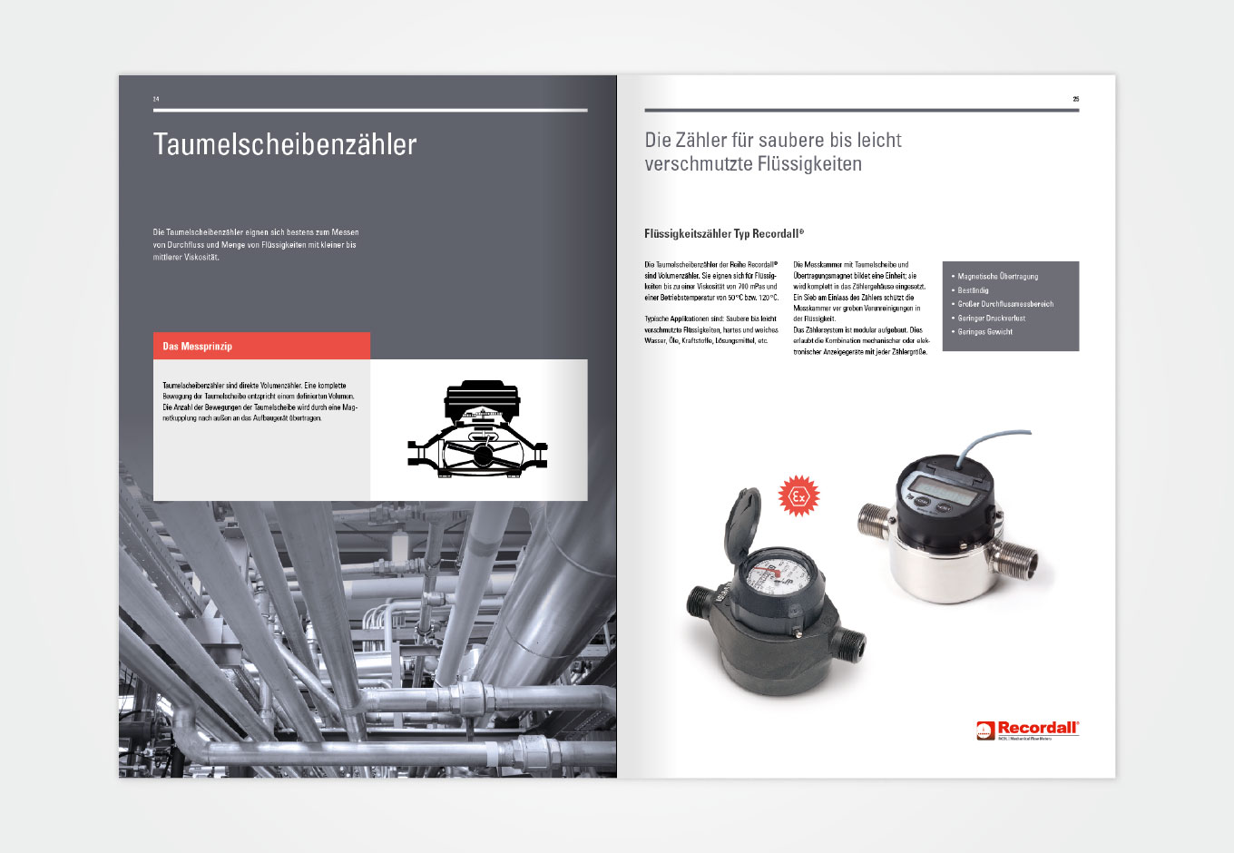 Produktkataloge für Badger Meter Europa, quintessence design Stuttgart