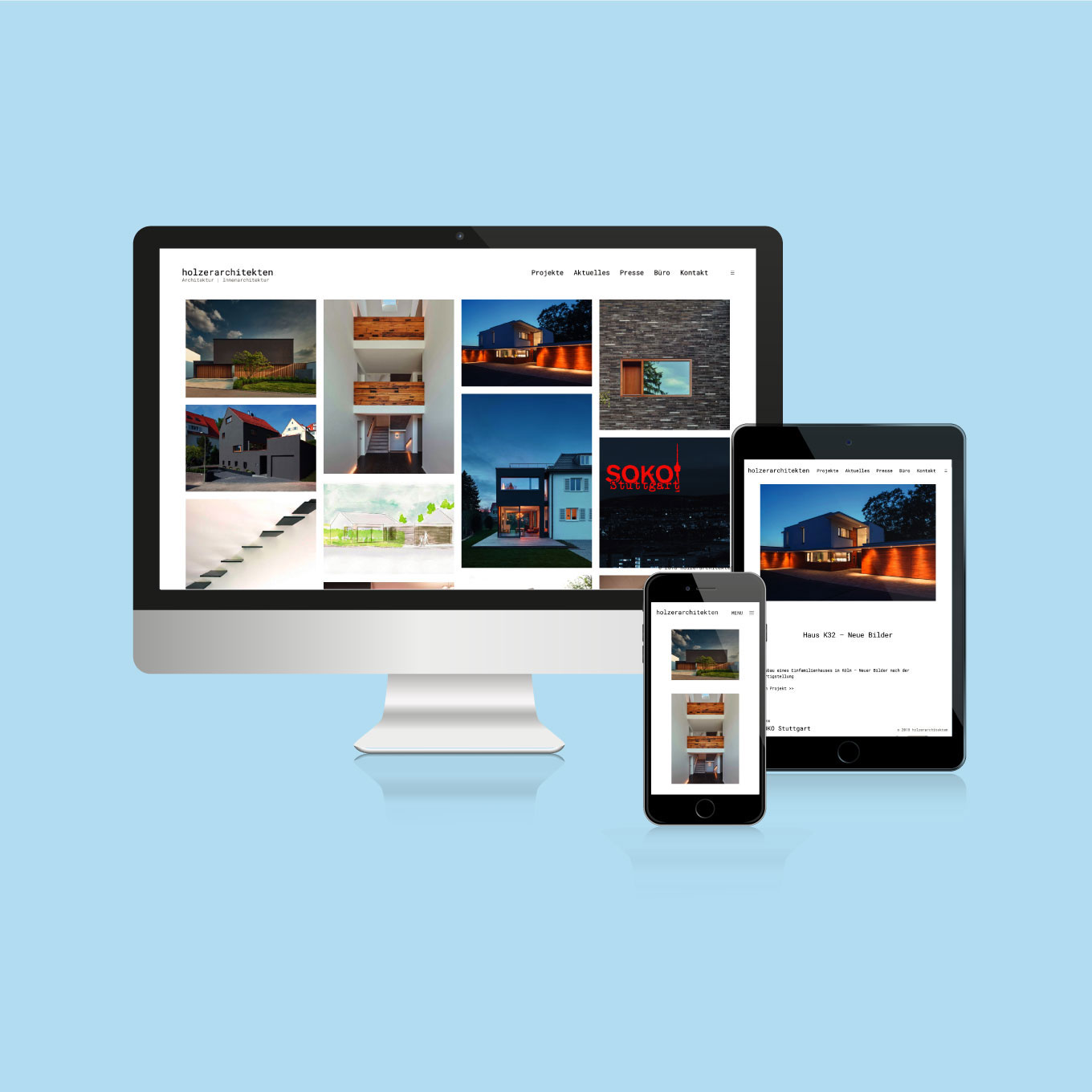 Firmen-Webseite holzerarchitekten